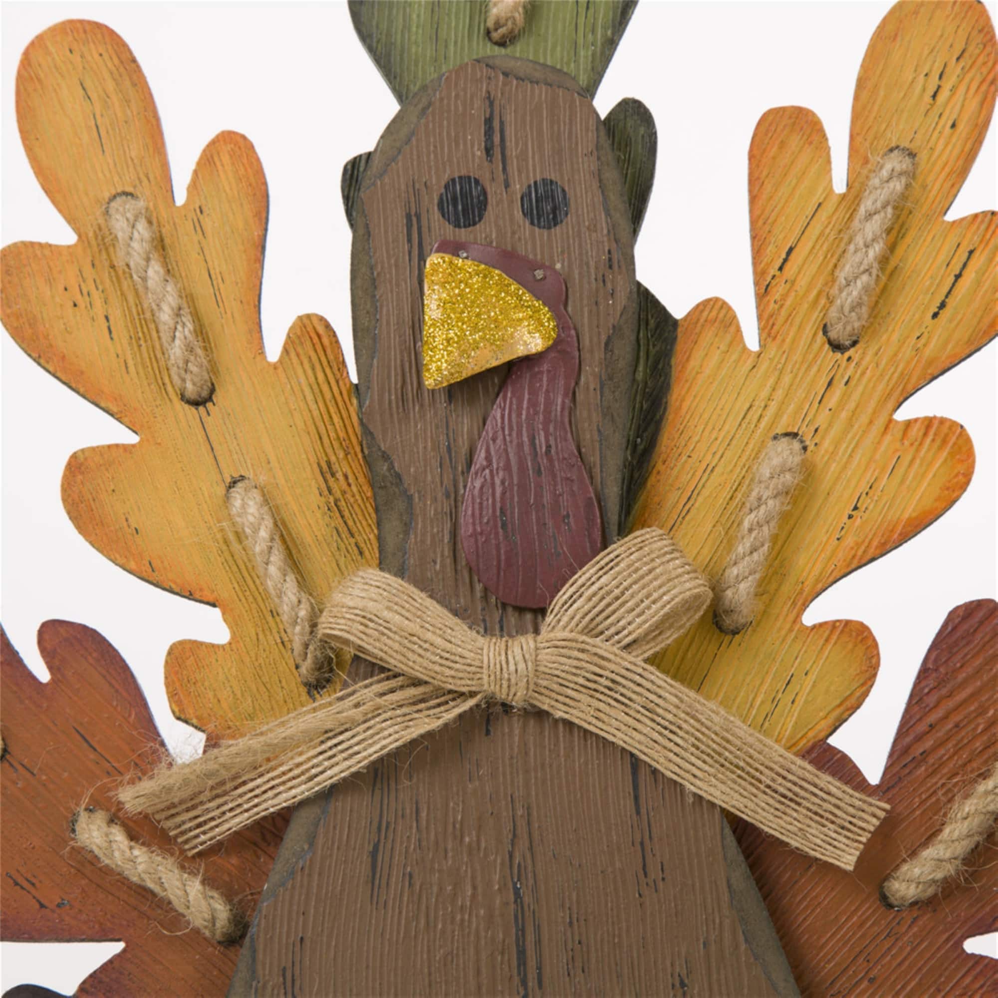 Glitzhome® Iron & Wood 'Welcome' Turkey Yard Sign